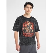 Netflix Stranger Things Roll Out Oversized Graphic T-Shirt from No Boundaries, Men's & Big Men's