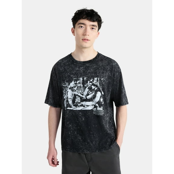 Netflix Stranger Things Strange Adventure Oversized Graphic T-Shirt from No Boundaries, Men's & Big Men's