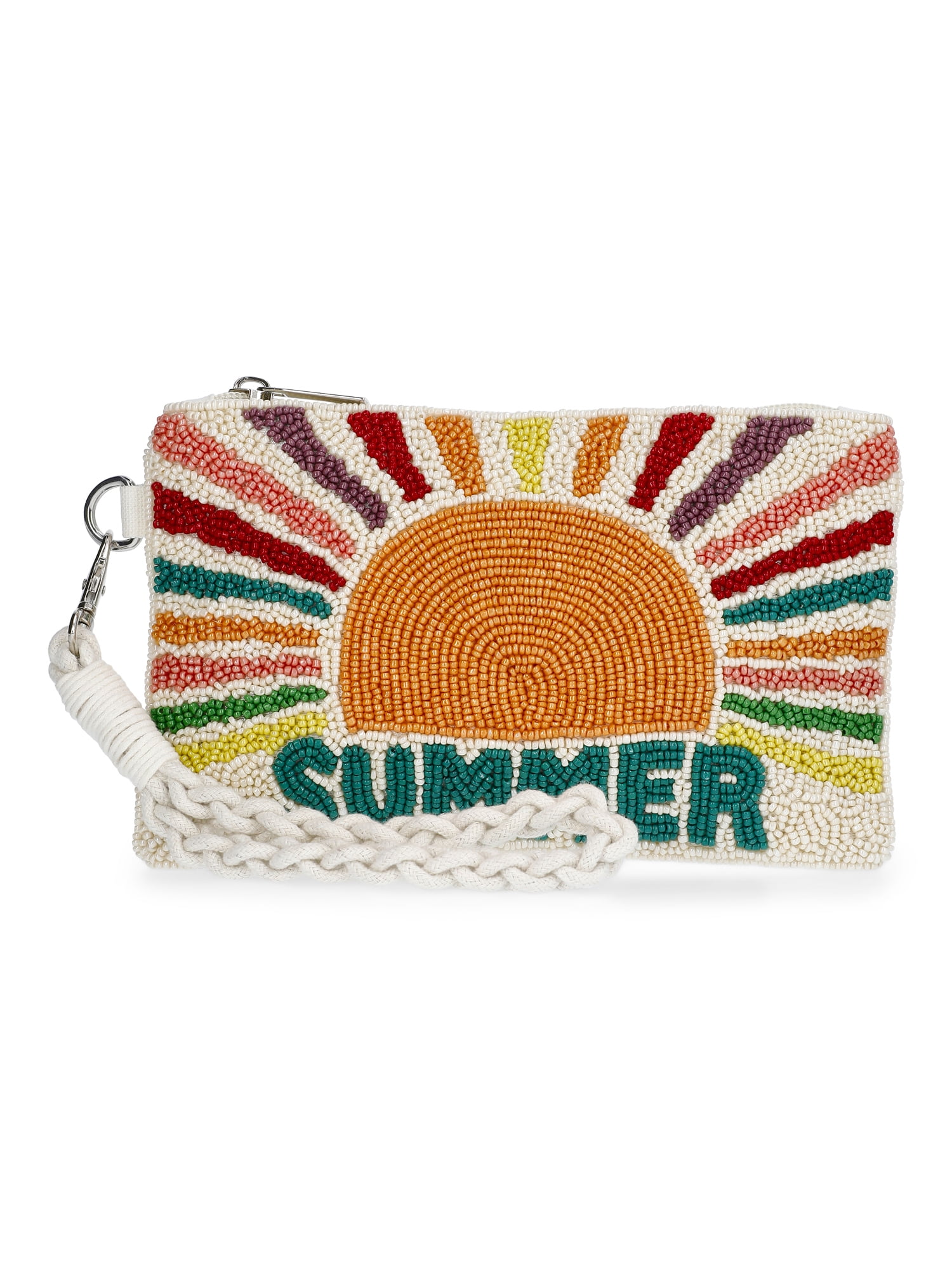 No Boundaries Women's Beaded Summer Wristlet, Multi