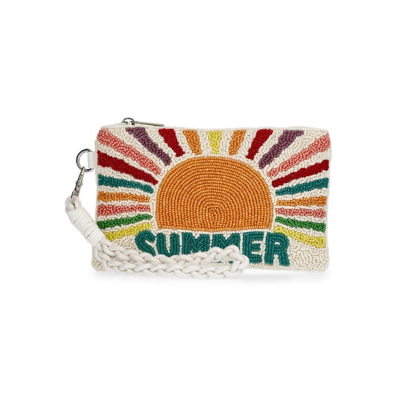 No Boundaries Women's Beaded Summer Wristlet, Multi