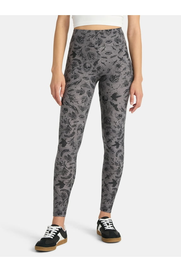 Faux Sueded Ankle Leggings, 27.5”Inseam, 1 or 2-Pack, Women's & Women's Plus Sizes XXS-4X