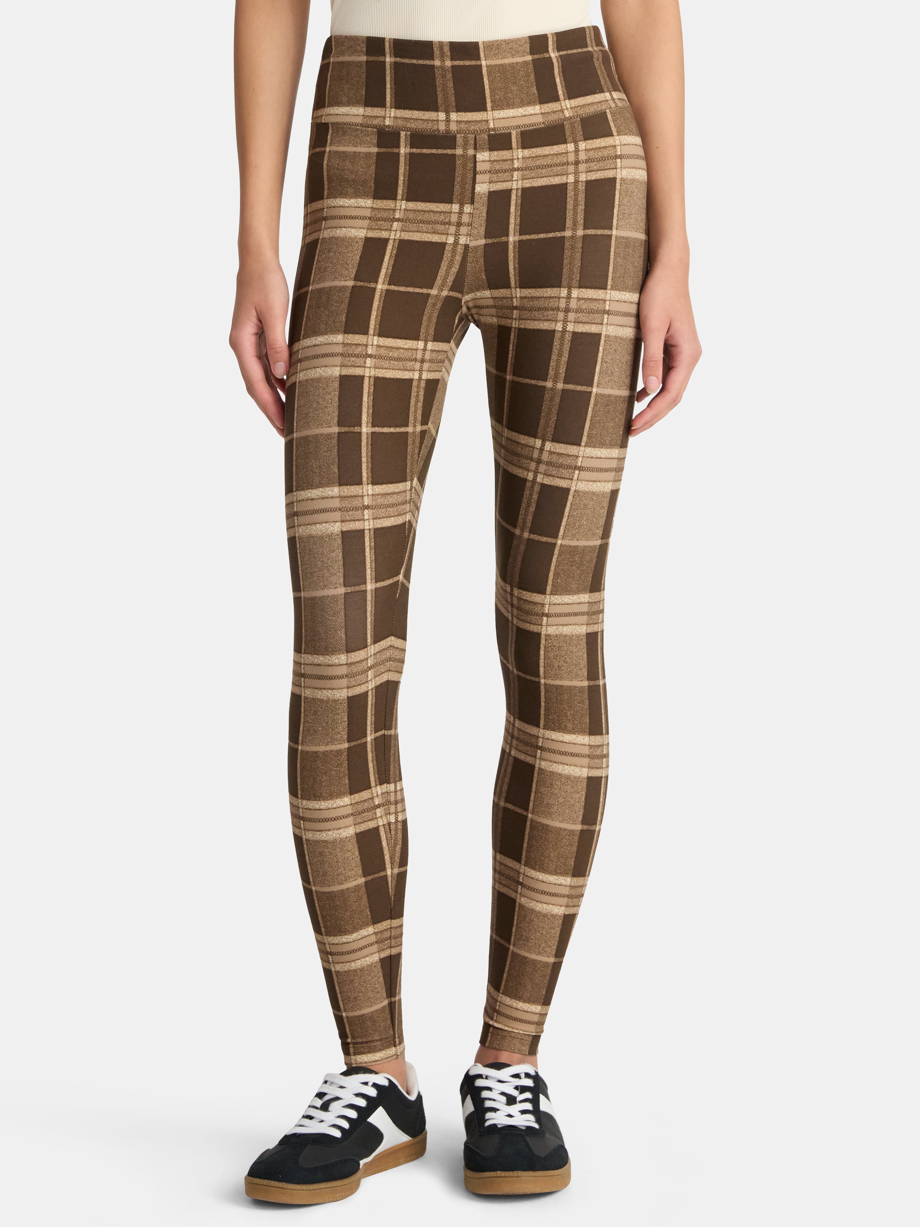 No Boundaries Faux Sueded Ankle Leggings, 27.5”Inseam, 1 or 2-Pack, Women's & Women's Plus Sizes XXS-4X