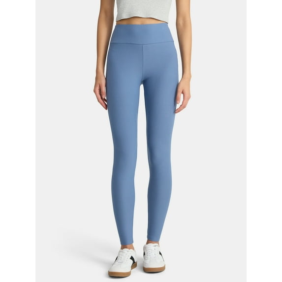 No Boundaries Faux Sueded Ankle Leggings, 27.5”Inseam, 1 or 2-Pack, Women's & Women's Plus Sizes XXS-4X