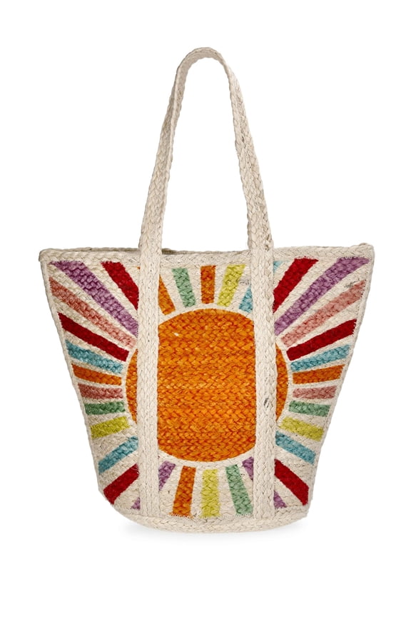 Womens Sun Jute Tote