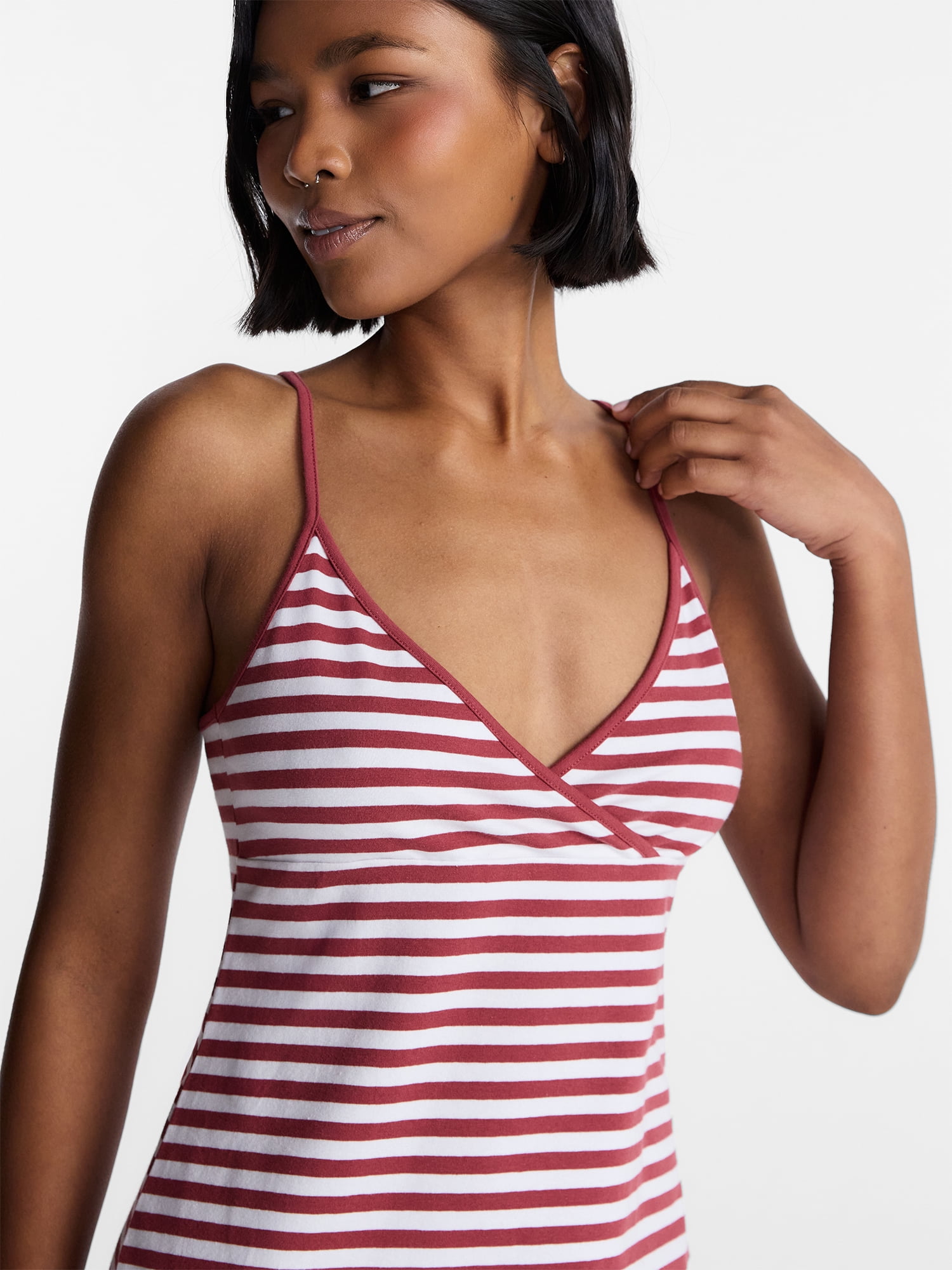 No Boundaries Surplice Cami Dress, Women’s XXS-XXL