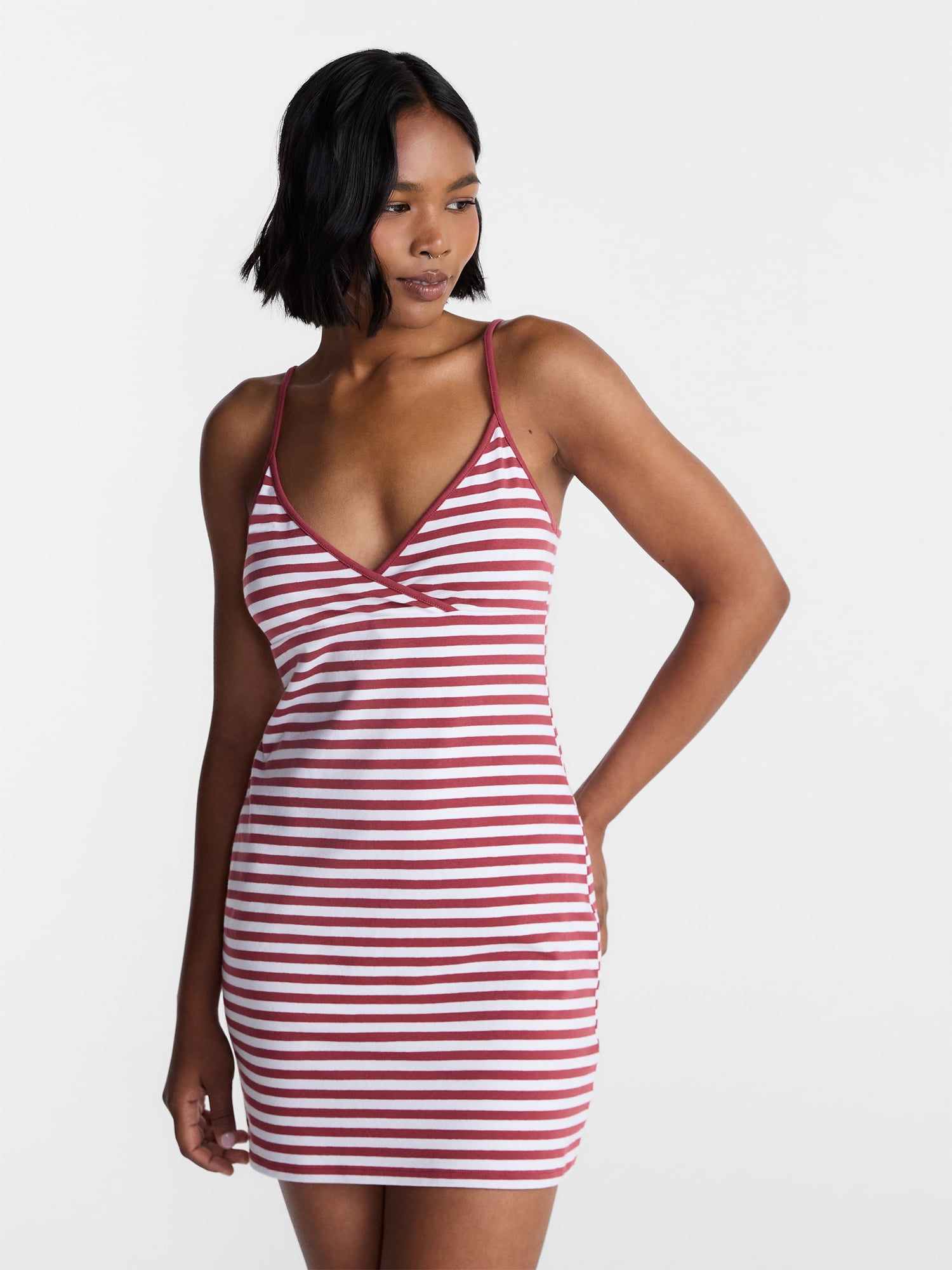 No Boundaries Surplice Cami Dress, Women’s XXS-XXL