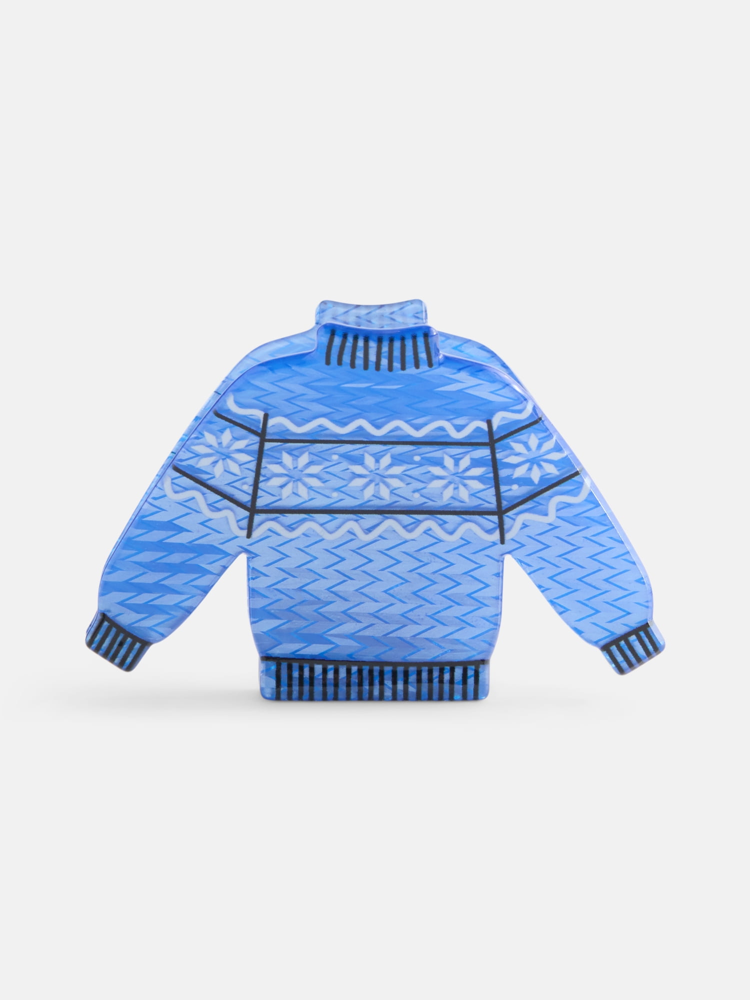 No Boundaries Women’s Sweater Claw Clip, Blue, One Size