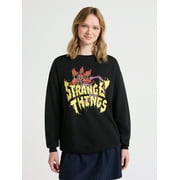 Netflix Stranger Things Oversized Fleece Sweatshirt from No Boundaries, Women’s Plus