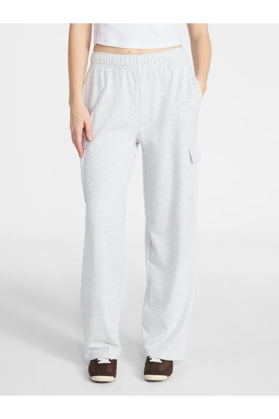 French Terry Cargo Pants, 30" Inseam, Women's XXS-XXL