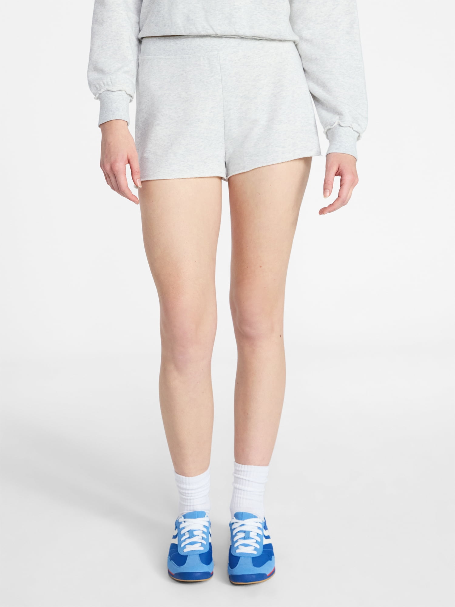 No Boundaries French Terry Pull On Shorts, 2" Inseam, Women's XXS-XXL