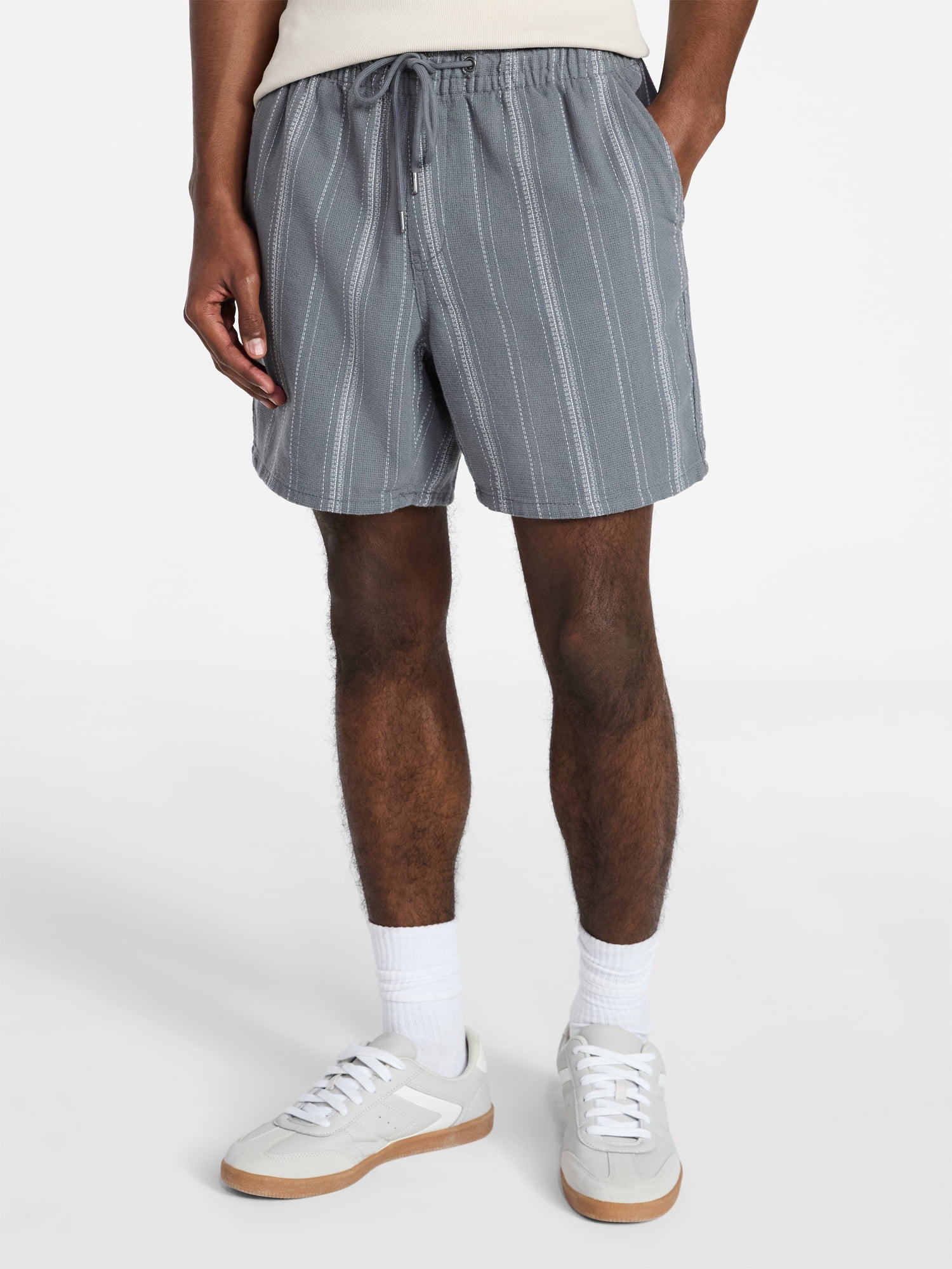 Men's Textured Shorts, 6 in Inseam, XS-5XL