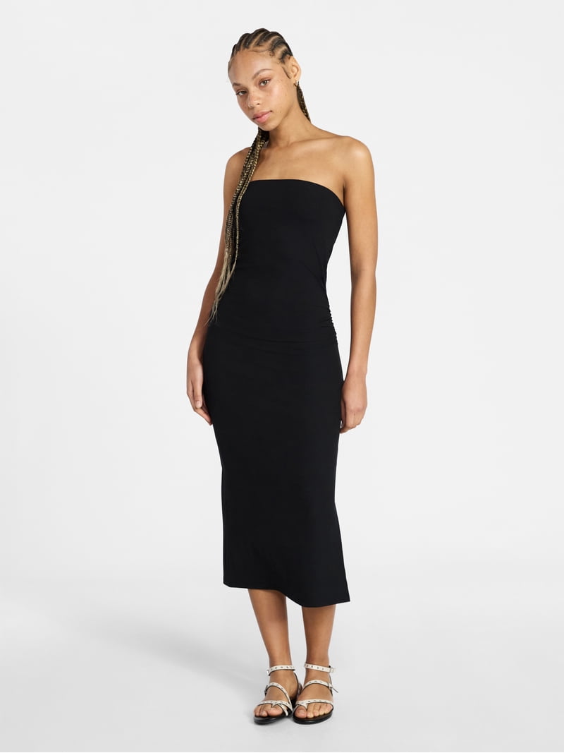 No Boundaries Tube Maxi Dress, Women's Xxs-xxl, Black