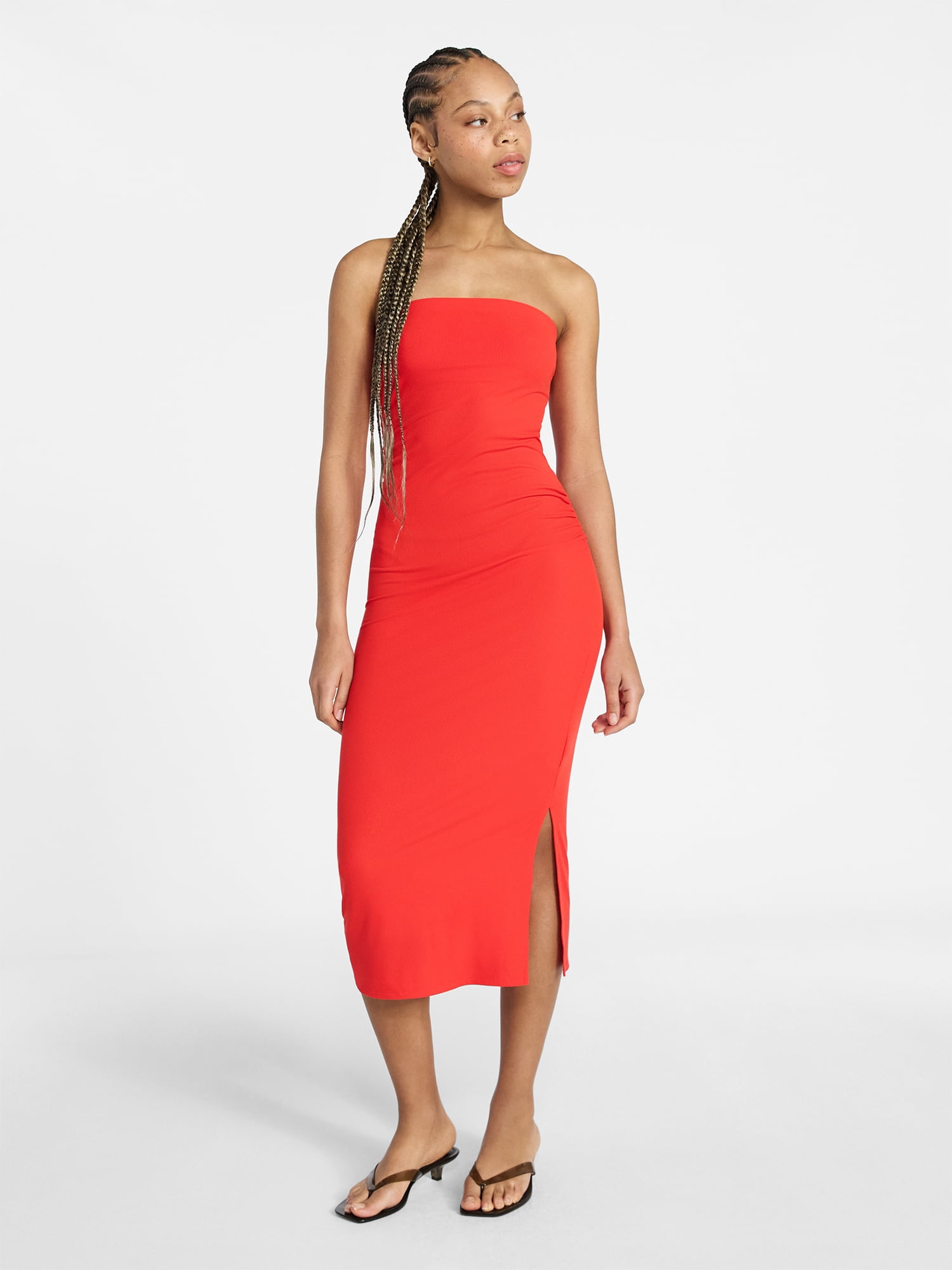 stretchable dresses for ladies Plus Size Ariella Tiered Maxi Dress