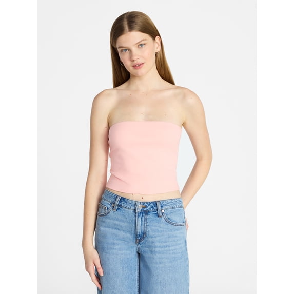 No Boundaries Cropped Tube Top, Women's XXS-XXL