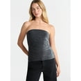 thumbnail image 1 of No Boundaries Metallic Tube Top, Women’s, 1 of 5