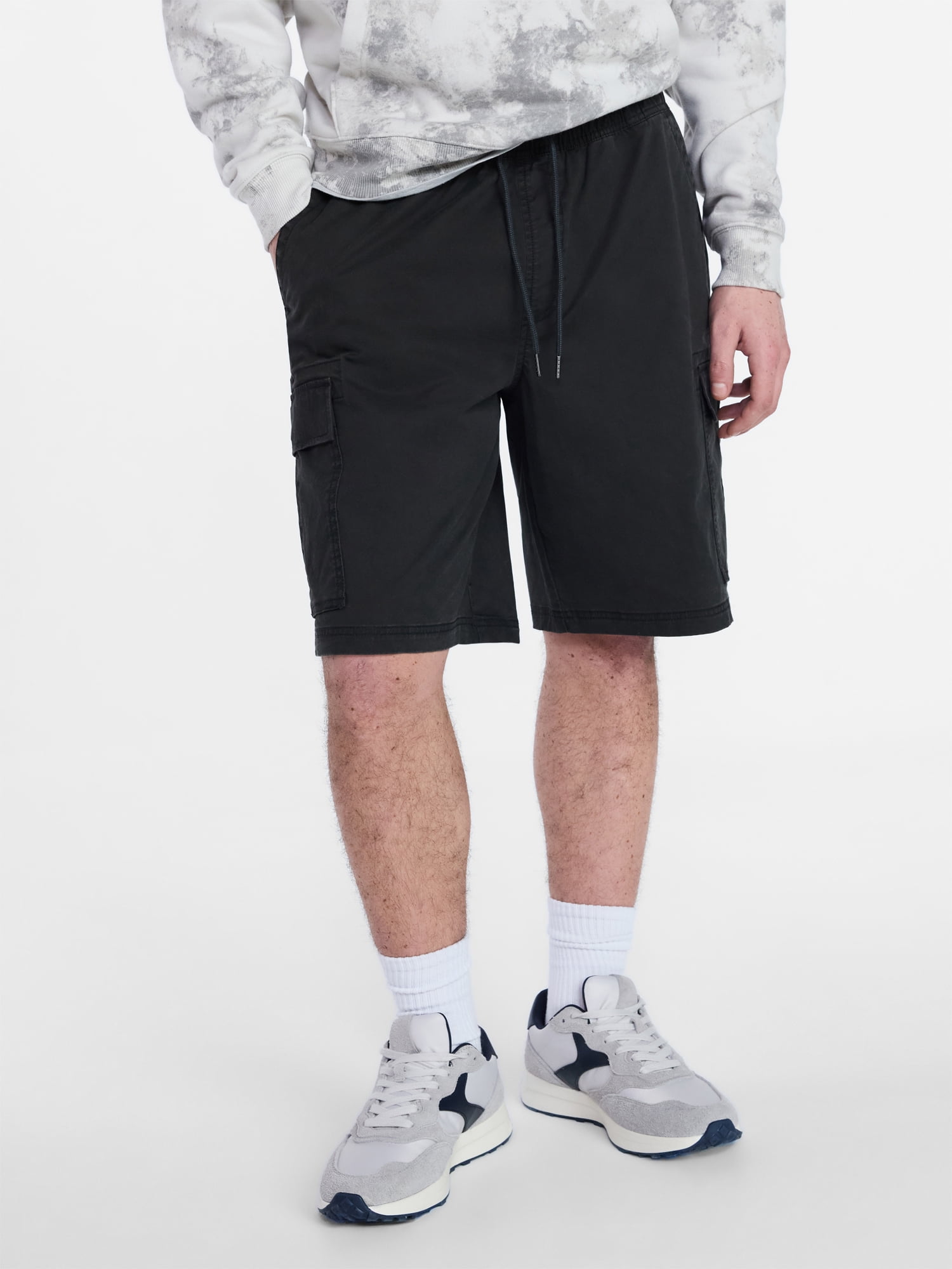No Boundaries Twill Cargo Shorts, 10" Inseam, Men's XS-5XL