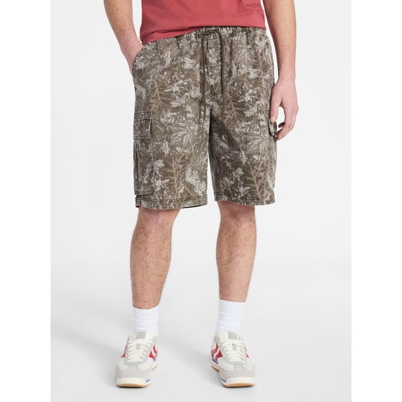 No Boundaries Twill Cargo Shorts, 10" Inseam, Men's XS-5XL