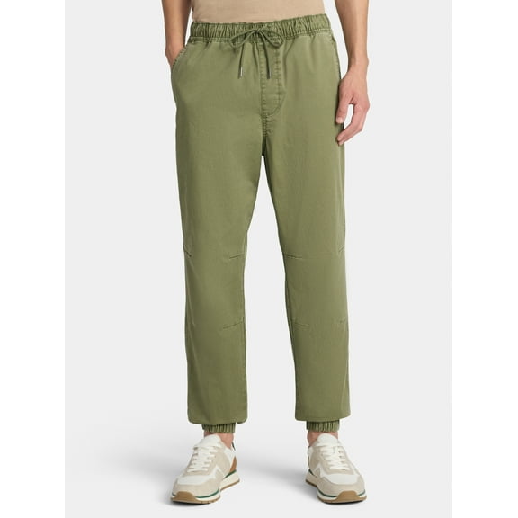 No Boundaries Twill Jogger Pants, Men's XS-5XL