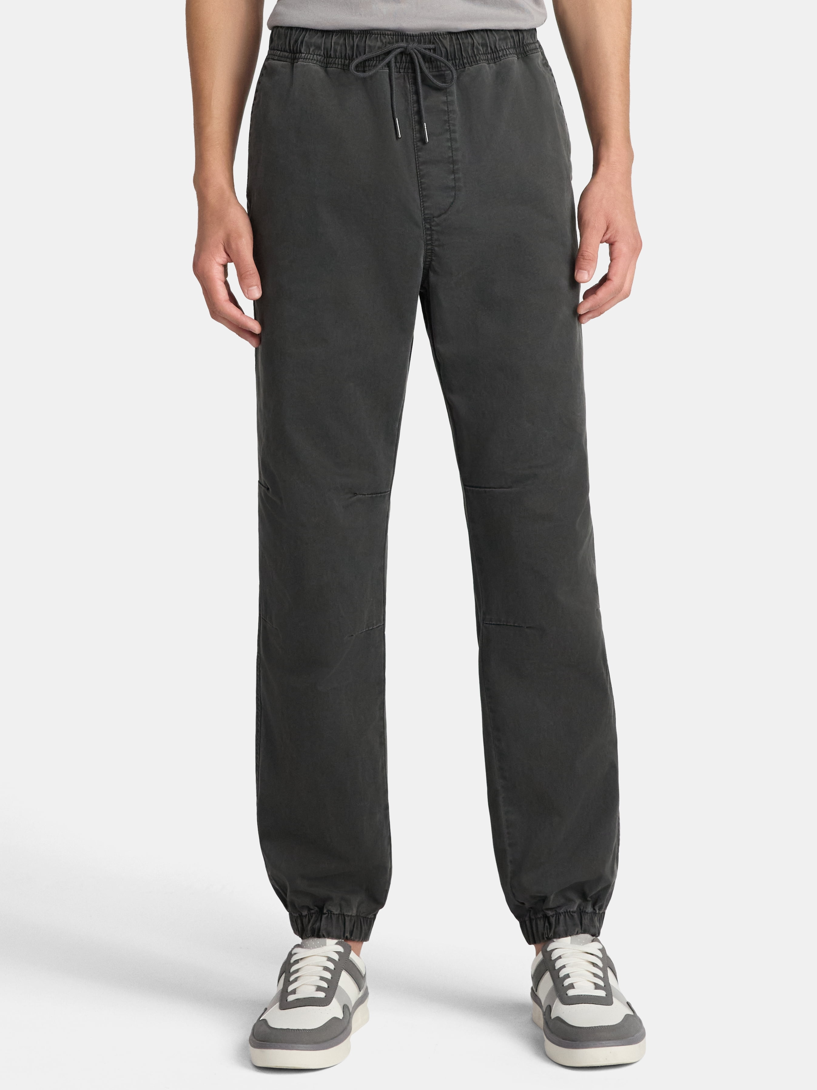 No Boundaries Twill Jogger Pants, Men's XS-5XL