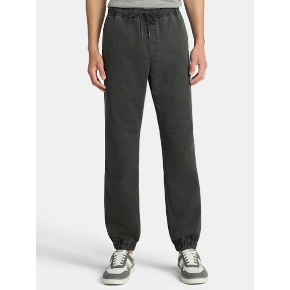 No Boundaries Twill Jogger Pants, Men's XS-5XL