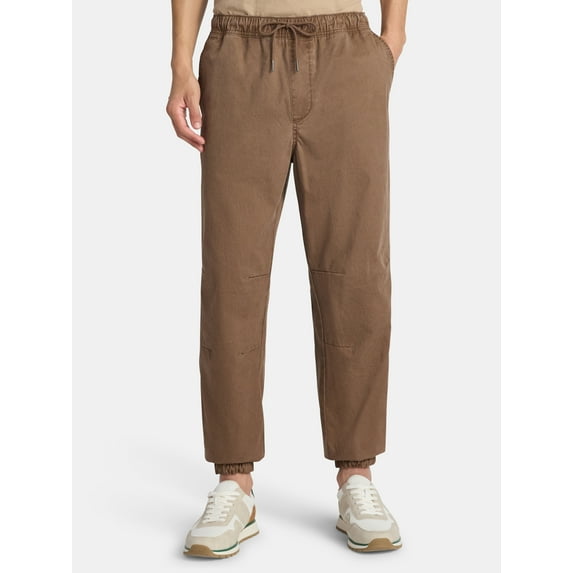 No Boundaries Twill Jogger Pants, Men's XS-5XL