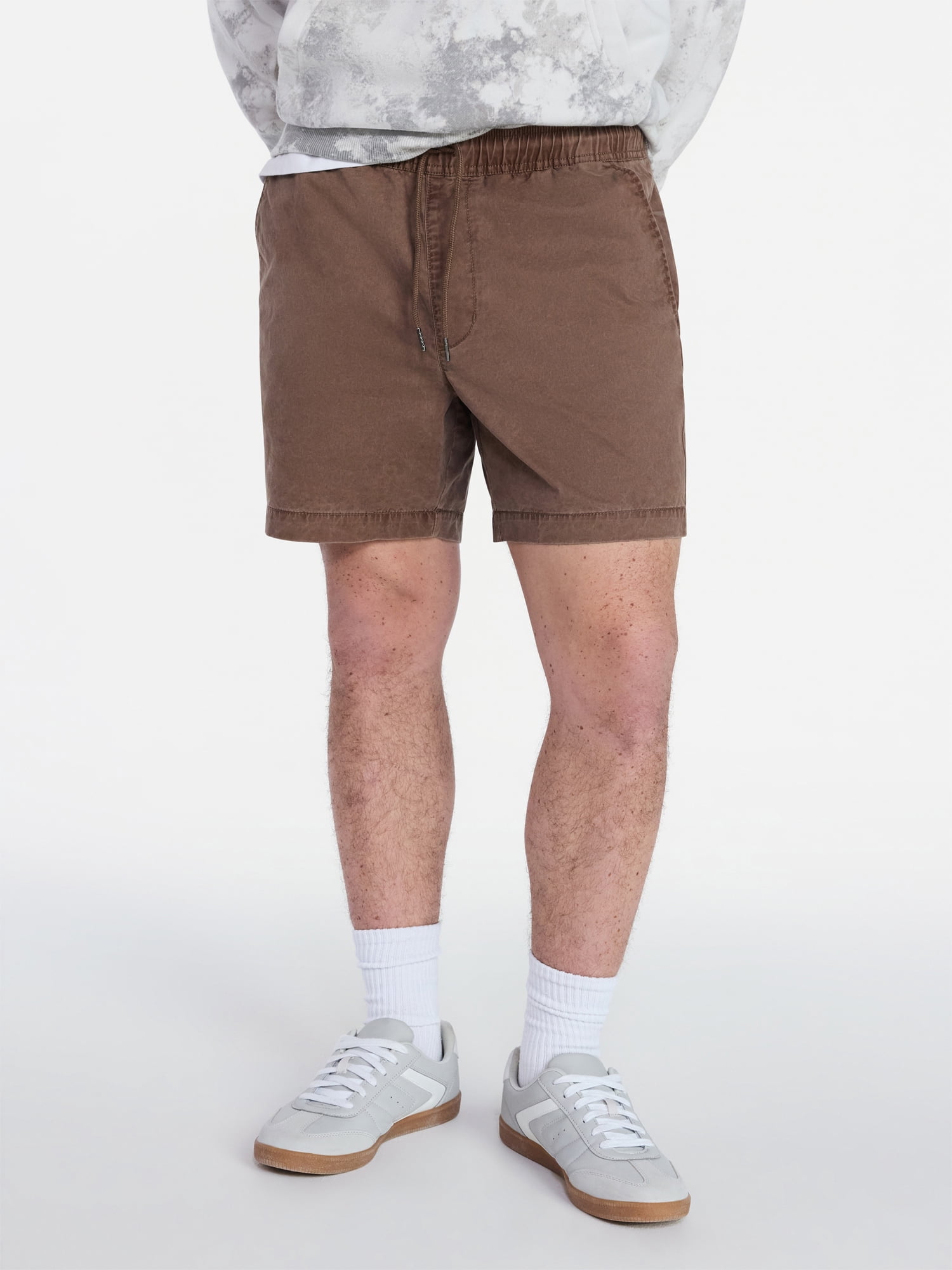No Boundaries Flat Front Shorts, 6" Inseam, Men's XS-5XL