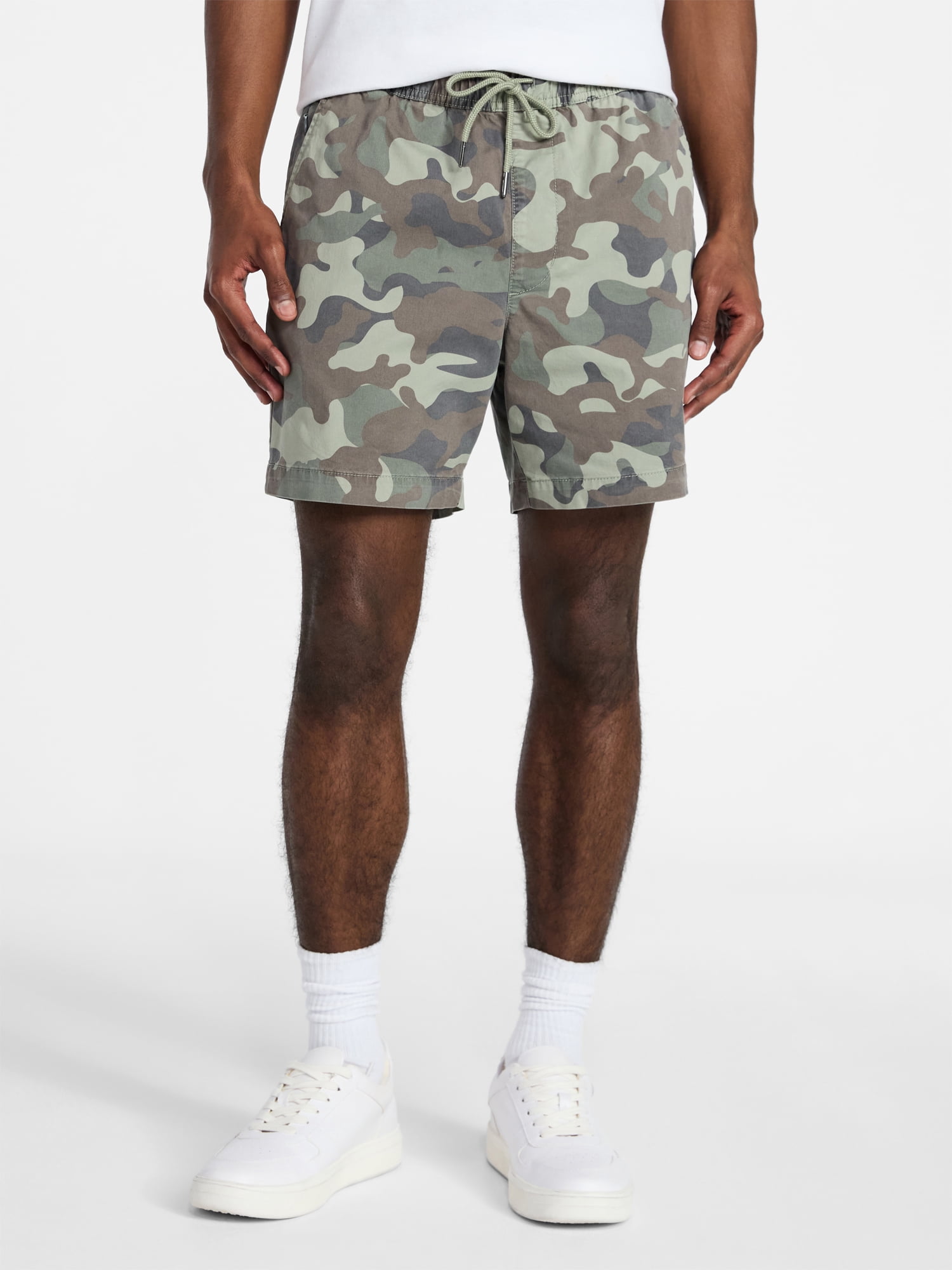 No Boundaries Flat Front Shorts, 6" Inseam, Men's XS-5XL
