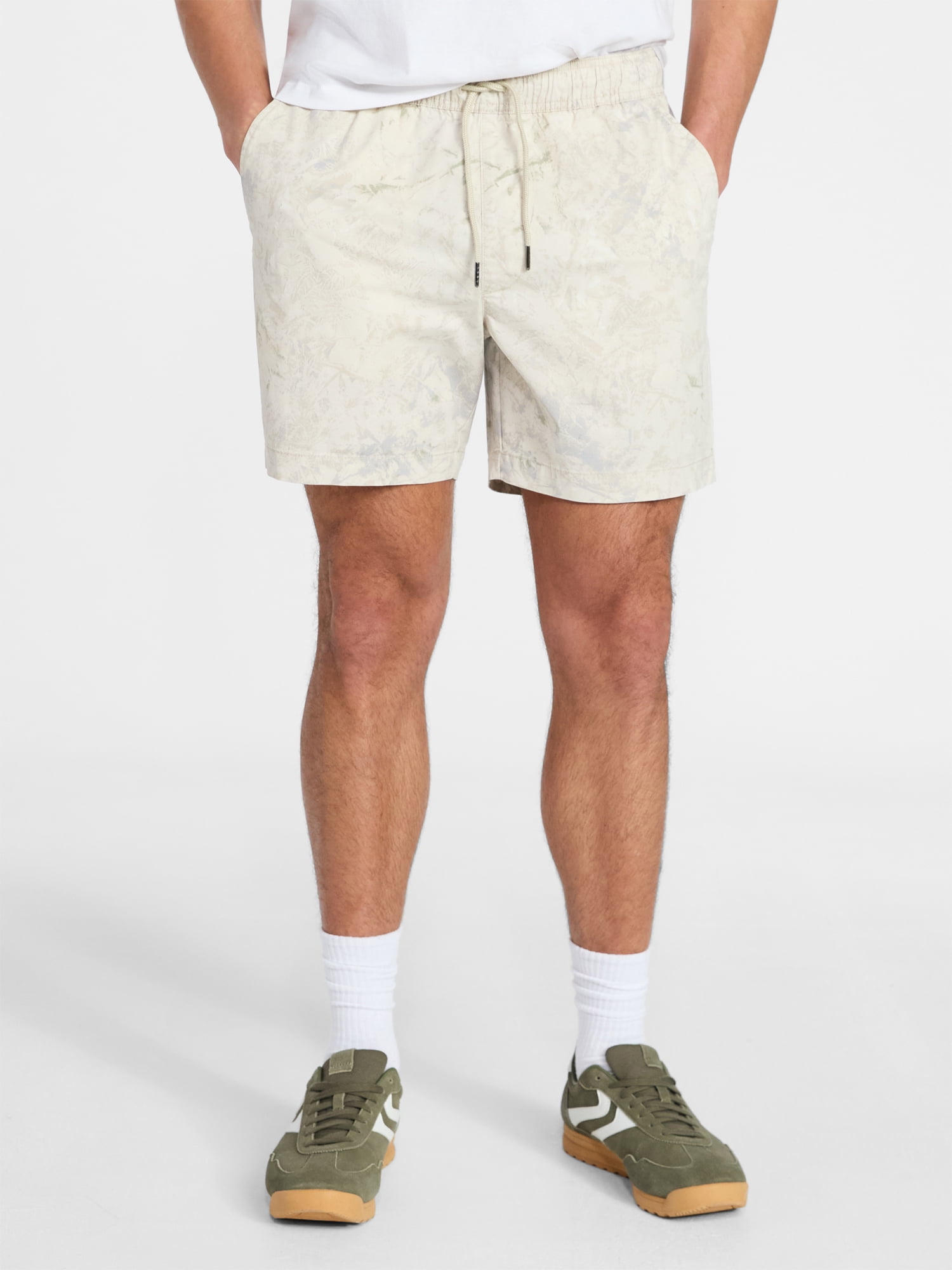 No Boundaries Flat Front Shorts, 6" Inseam, Men's XS-5XL