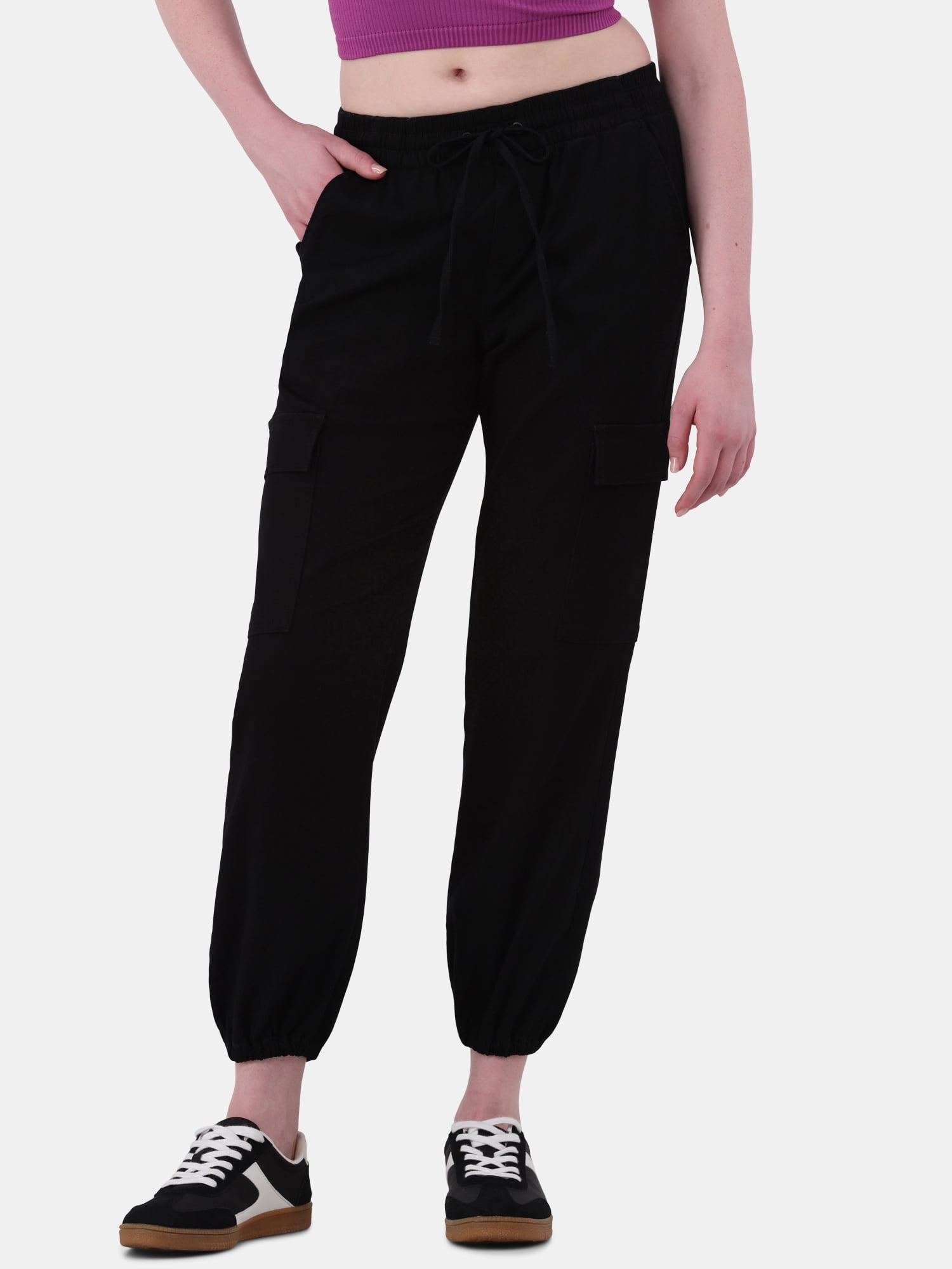 No Boundaries Utility Cargo Joggers, 27.5” Inseam, Women's and Women's Plus - Walmart.com