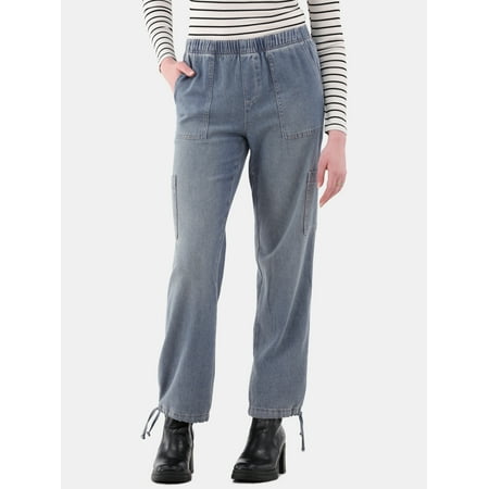 No Boundaries Pull On Cargo Jeans, Women's