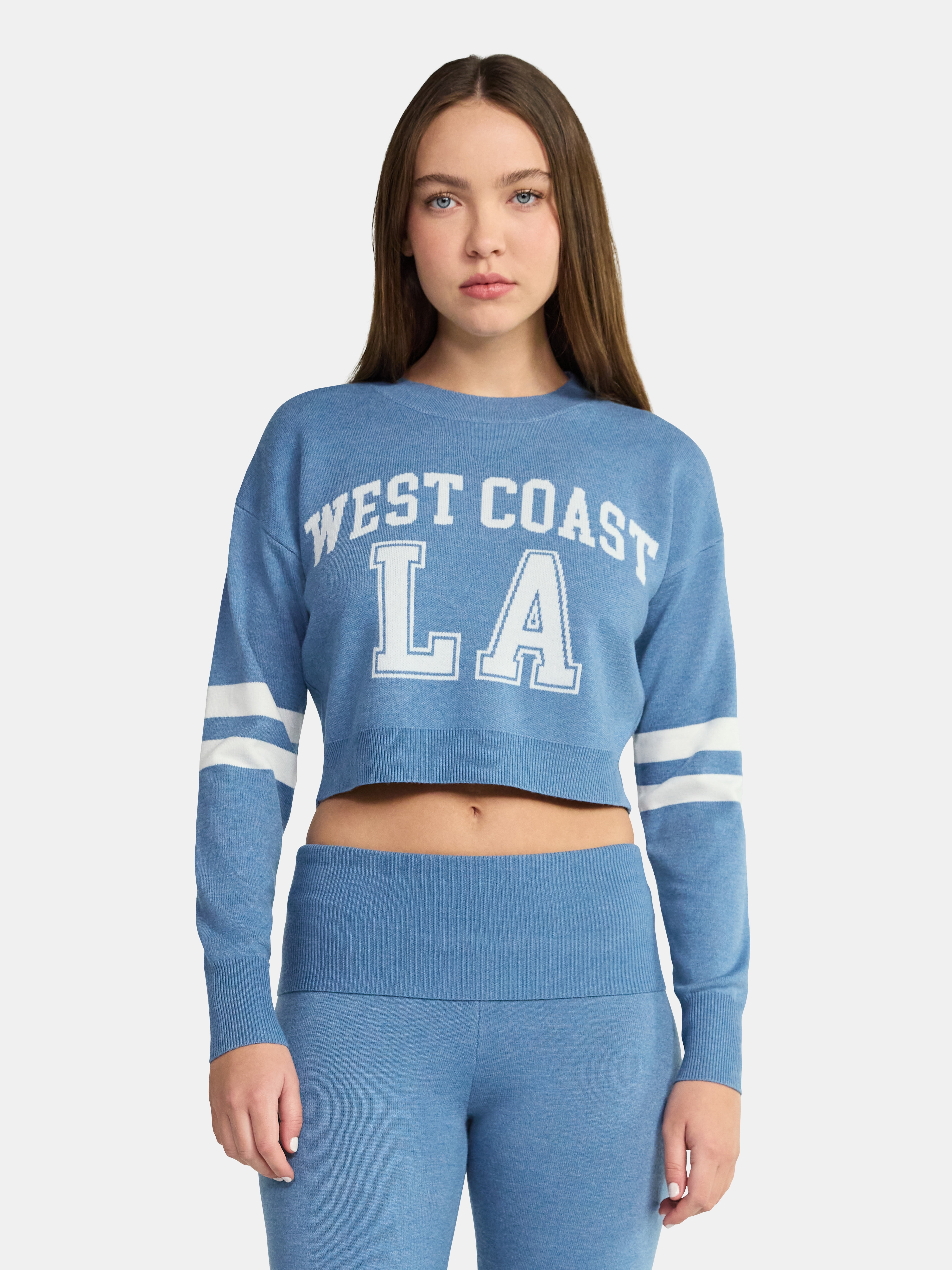 Varsity Crewneck Pullover, Women's