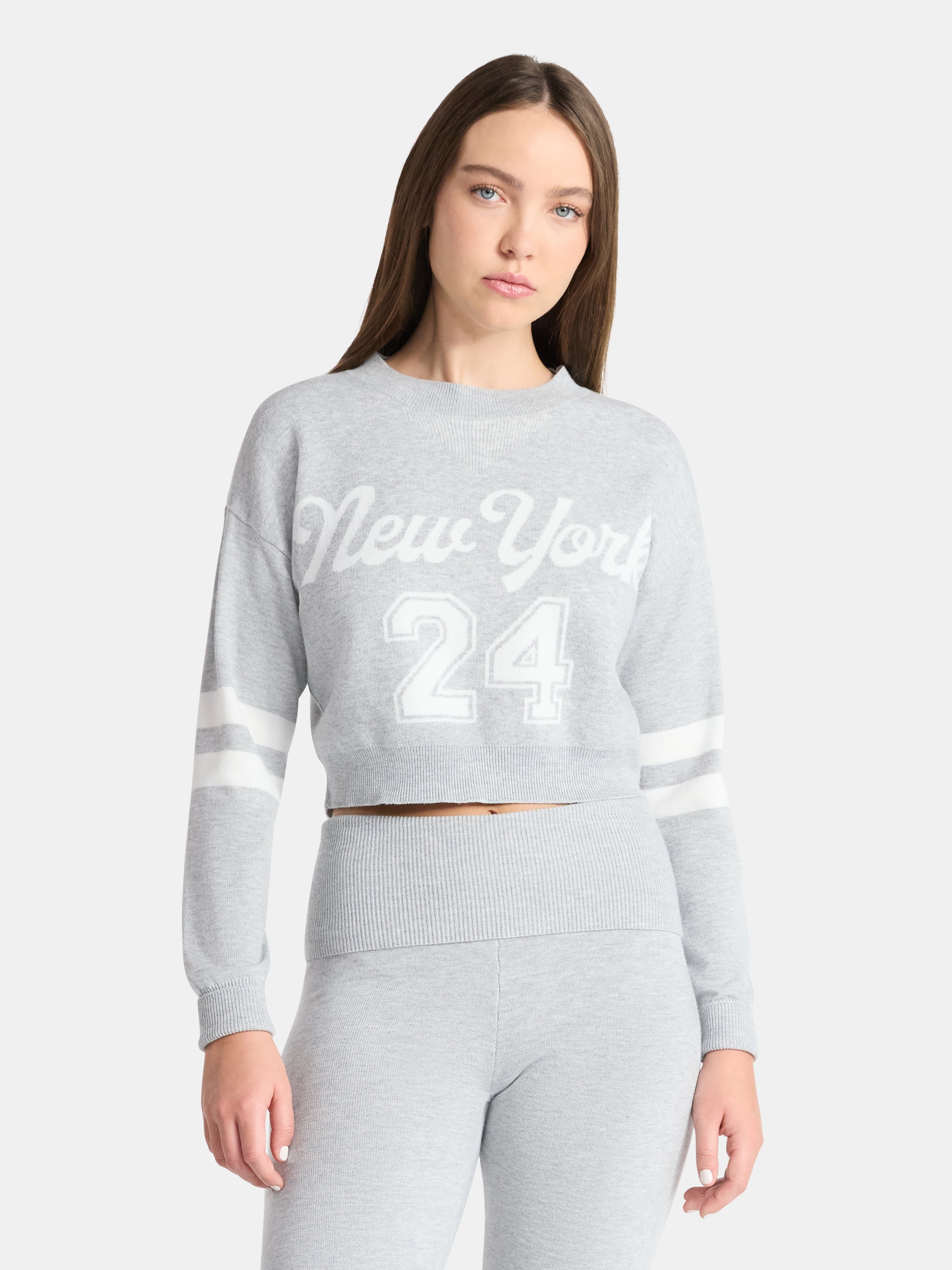 Varsity Crewneck Pullover, Women's