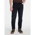 thumbnail image 1 of No Boundaries Men's Vintage Straight Fit Jeans, 100% Cotton, 14 oz Denim, Men's 28x30-40x32, 1 of 5