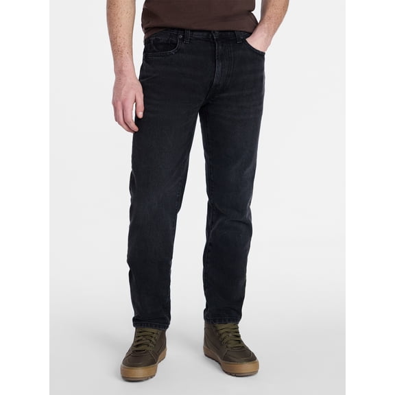 No Boundaries Men's Vintage Straight Fit Jeans, 100% Cotton, 14 oz Denim, Men's 28x30-40x32
