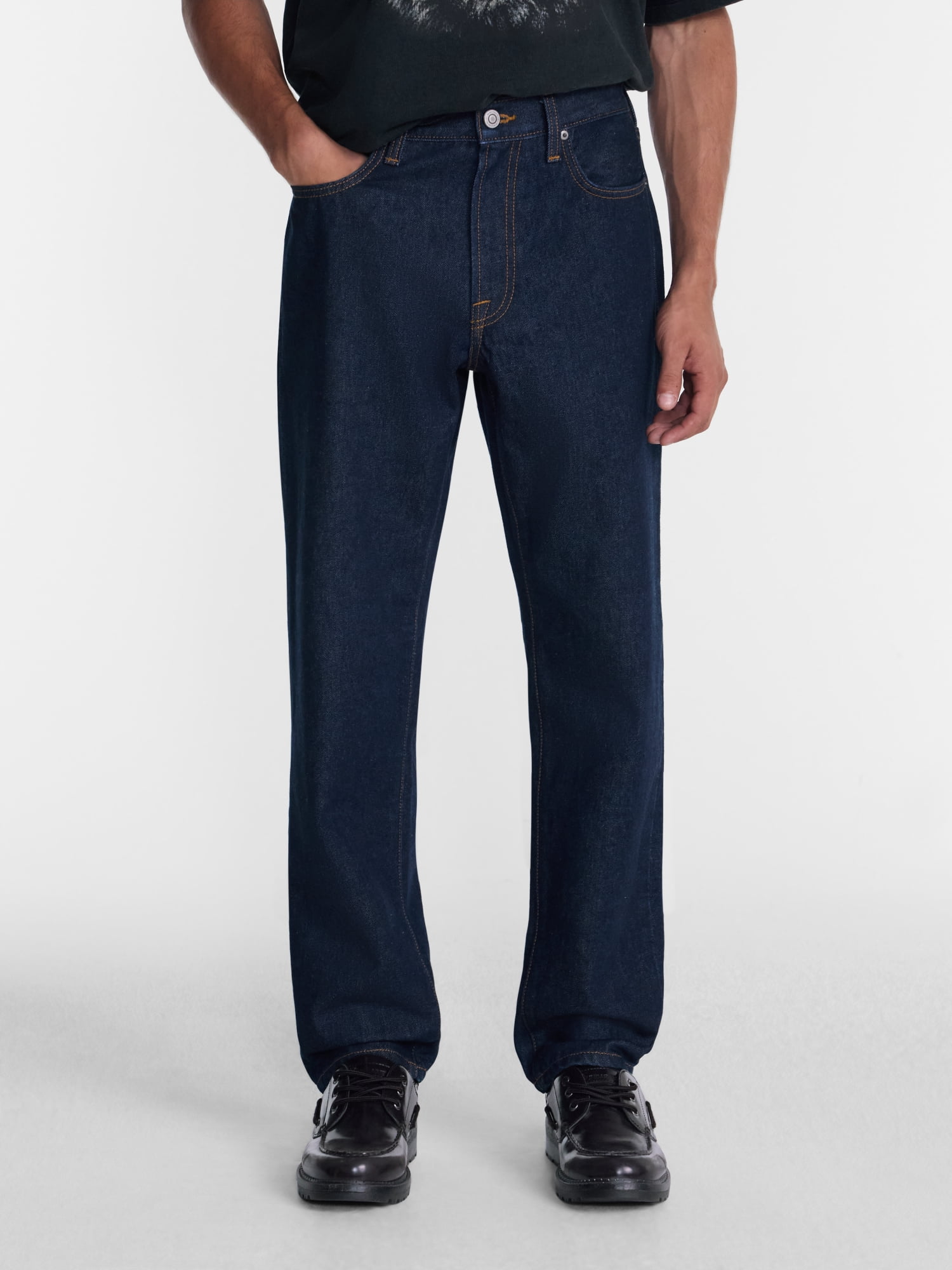 No Boundaries Vintage Straight Fit Cotton Jeans, Men's Waist Sizes 28x30-40x32