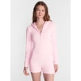 thumbnail image 1 of No Boundaries Waffle Knit Romper, Women’s XS-2X, 1 of 5