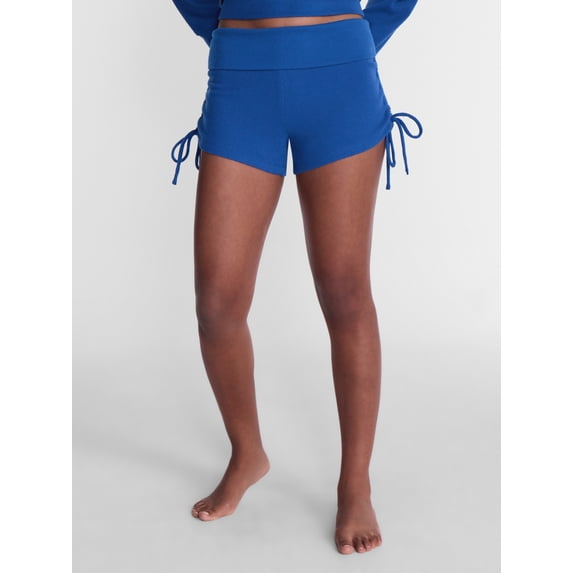 No Boundaries Waffle Knit Sleep Shorts, 2.5'' Inseam, Women’s and Women's Plus XS-2X