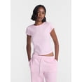 thumbnail image 1 of No Boundaries Waffle Knit Tee, Women’s XXS-XXL, 1 of 5