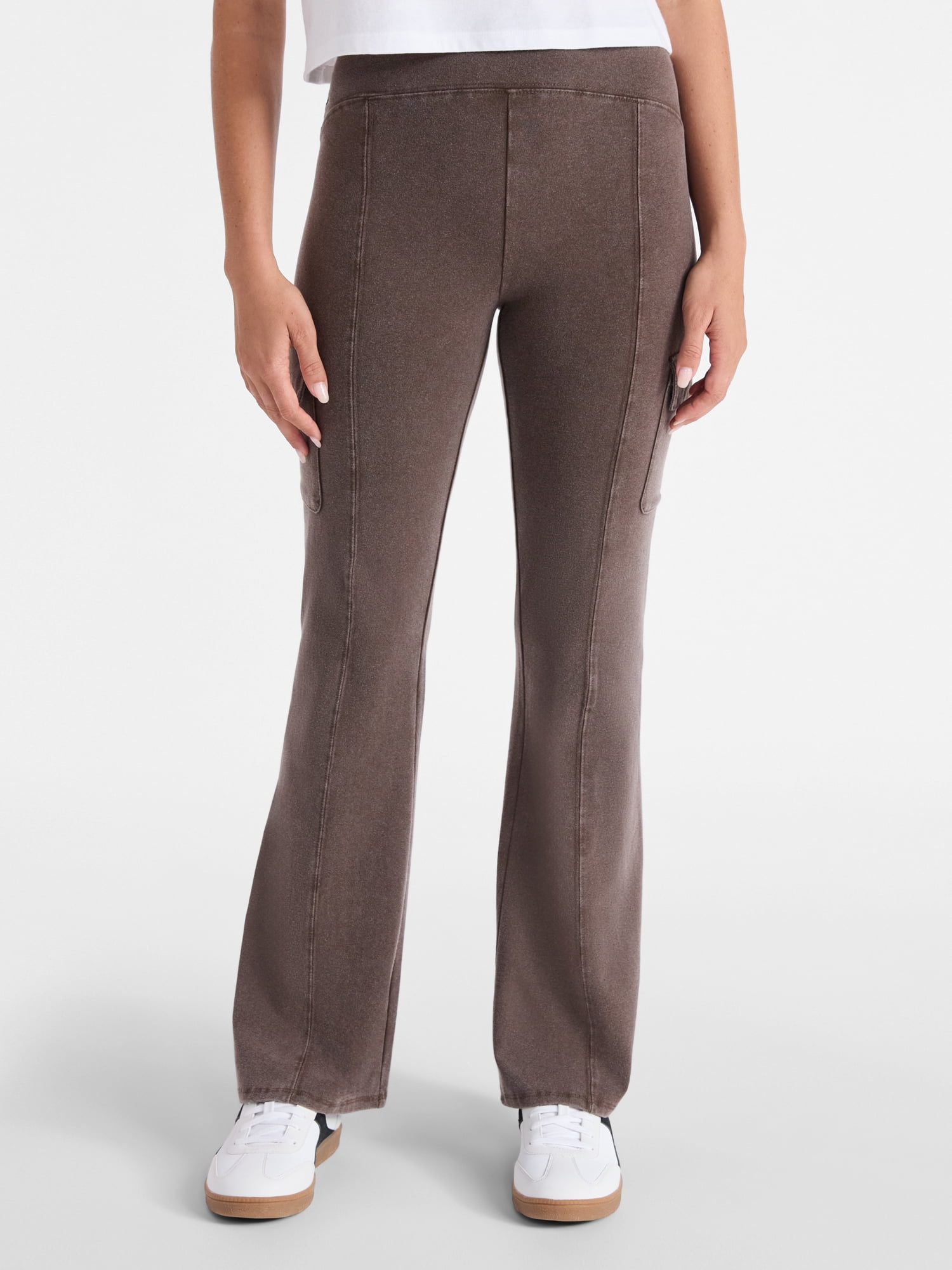 パンツ Cargo flare pants melt the lady No Boundaries Mineral Wash Cargo Flare Pants, 31'' Inseam