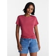 thumbnail image 1 of No Boundaries Washed Relaxed Fit Cotton Tee, Women's XXS-XXL, 1 of 5