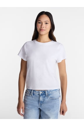 Washed Relaxed Fit Cotton Tee, Women's XXS-XXL