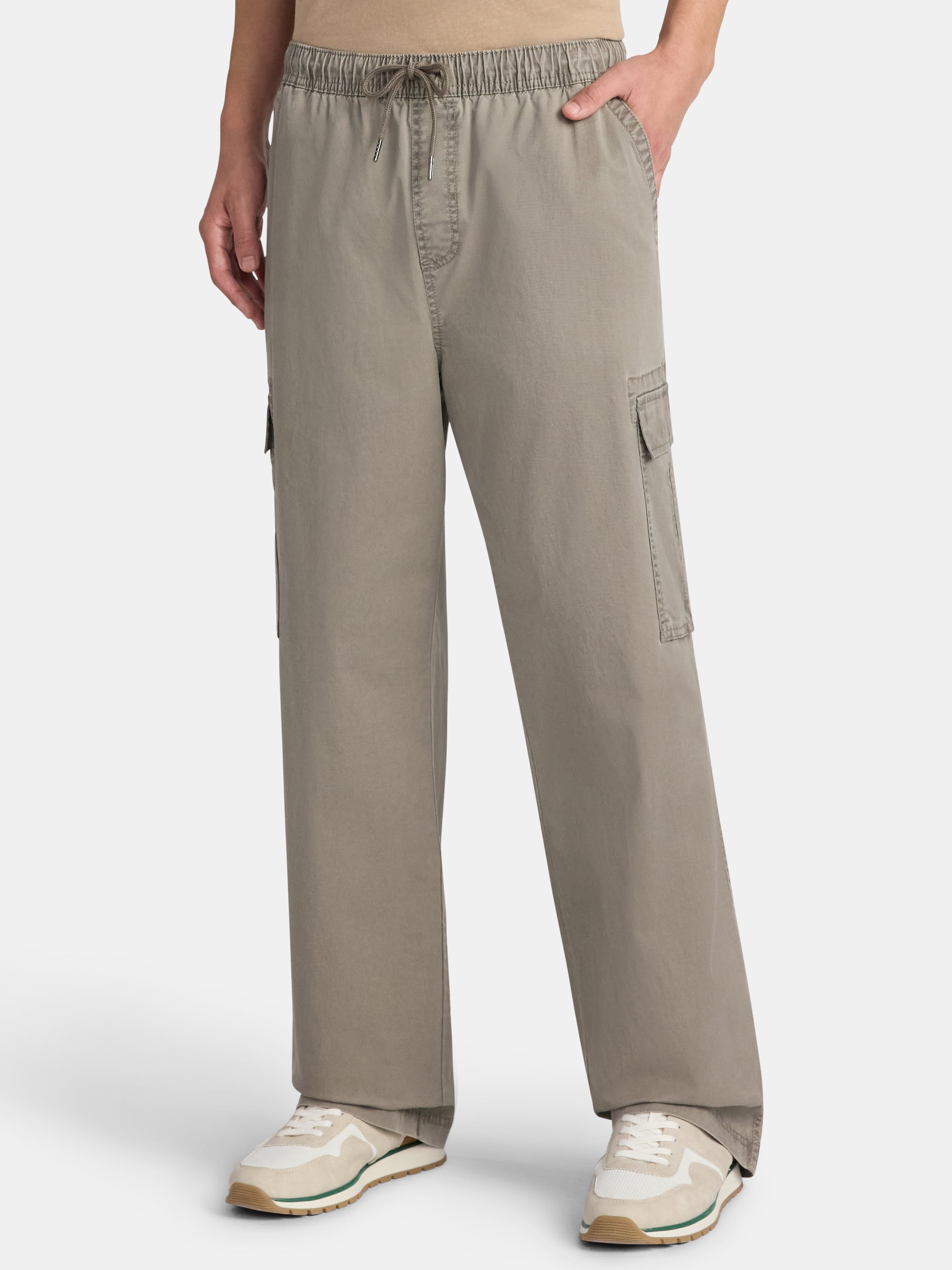 No Boundaries Baggy Fit Wide Leg Cargo Pants, Men's Sizes XS-5XL