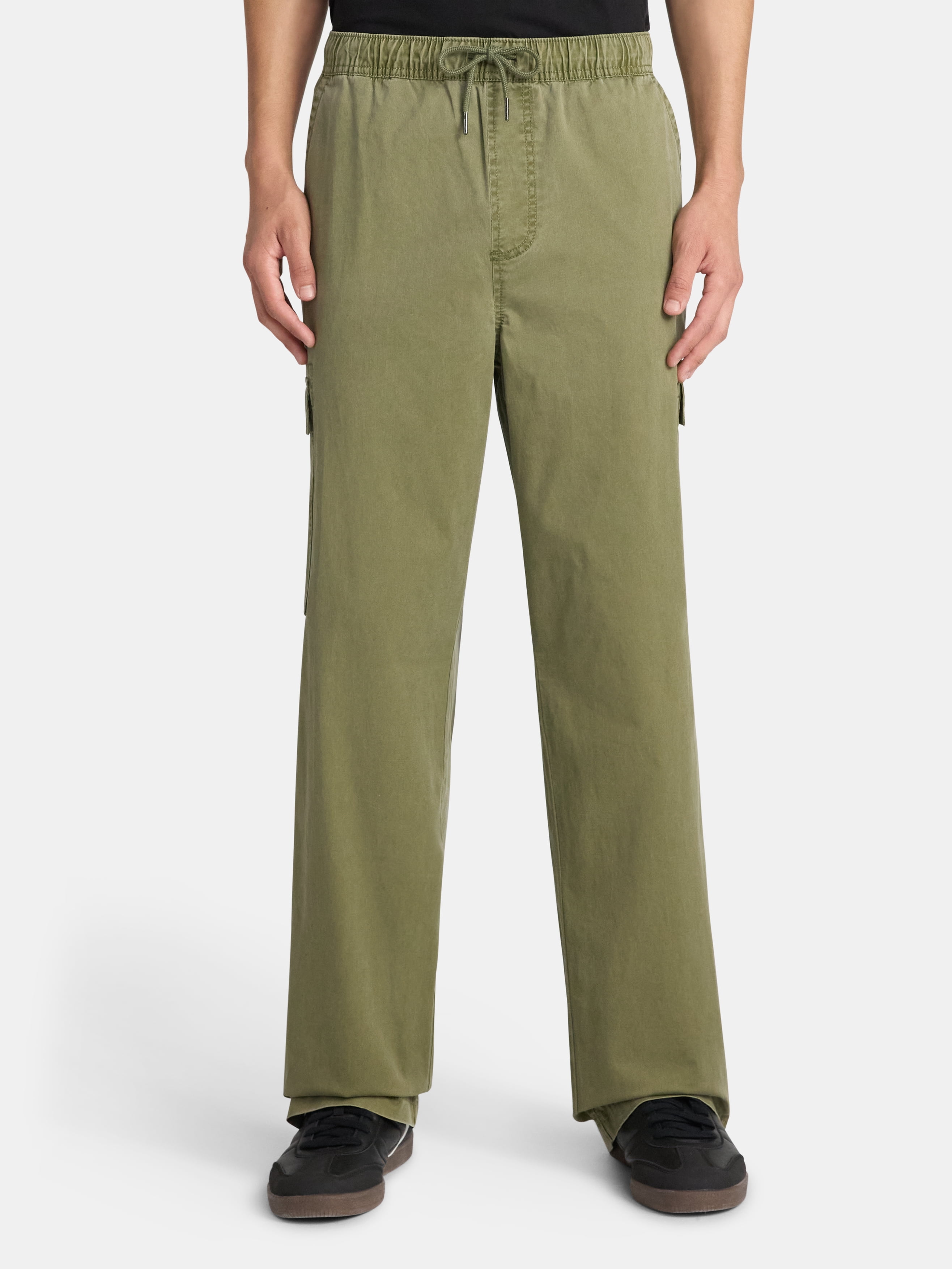 No Boundaries Baggy Fit Wide Leg Cargo Pants, Men's Sizes XS-5XL