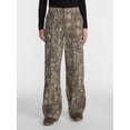 thumbnail image 1 of No Boundaries Women's Wide Leg Cargo Pants, 31.5" Inseam, Sizes XXS-4X, 1 of 5