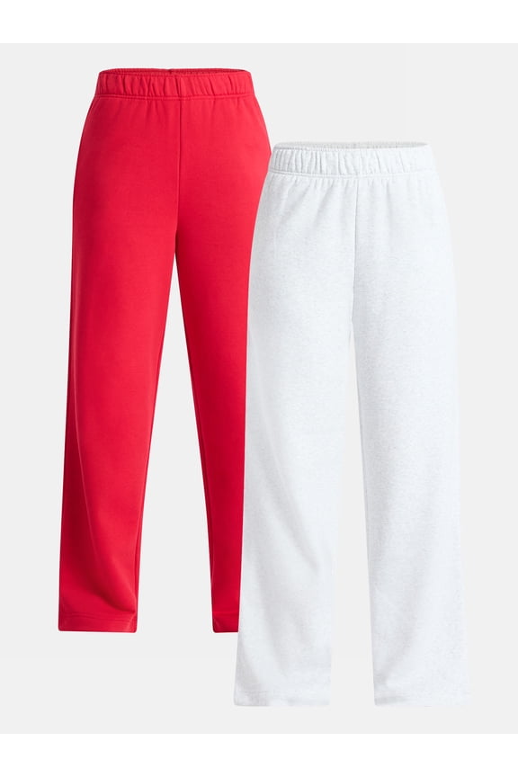 Soft Fleece Wide Leg Pants, 30” Inseam, 1 or 2-Pack, Women’s XXS-4X