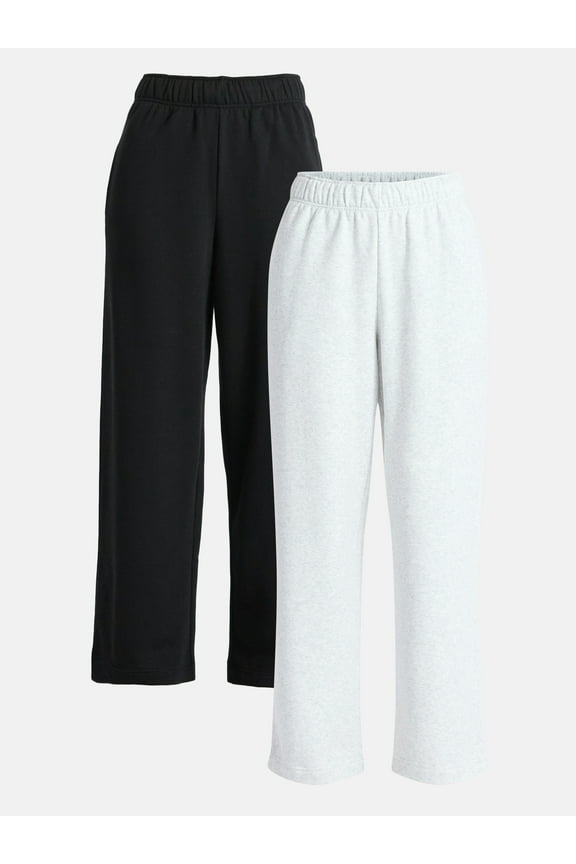 Soft Fleece Wide Leg Pants, 30” Inseam, 1 or 2-Pack, Women’s XXS-4X