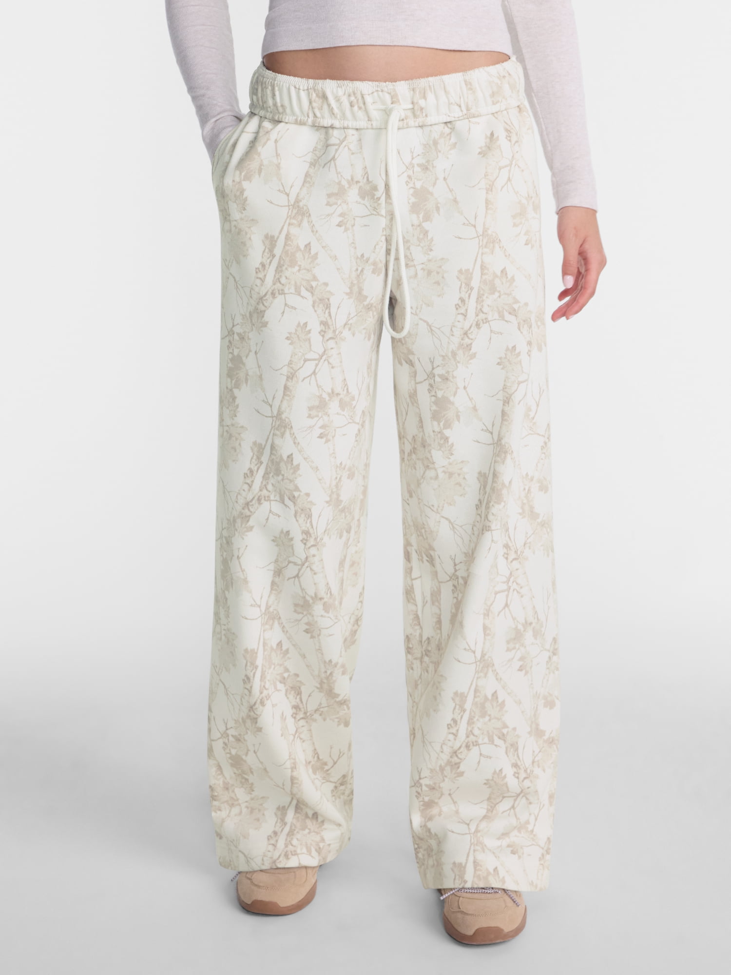 No Boundaries Wide Leg Fleece Pants, 28", 30", 32" Inseams, Women's & Women's Plus XXS-4X