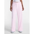thumbnail image 1 of No Boundaries Soft Fleece Wide Leg Pants, 30” Inseam, 1 or 2-Pack, Women’s XXS-4X, 1 of 5