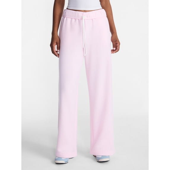 No Boundaries Soft Fleece Wide Leg Pants, 30” Inseam, 1 or 2-Pack, Women’s XXS-4X