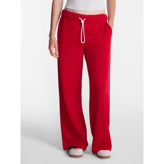 No Boundaries Soft Fleece Wide Leg Pants, 30” Inseam, 1 or 2-Pack, Women’s XXS-4X